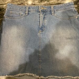 Denim mini skirt